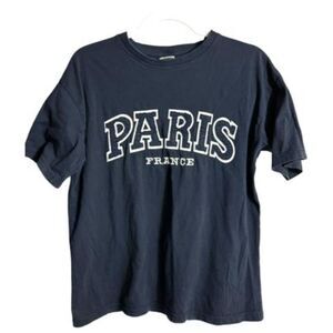 Paris France Adult Unisex T-Shirt - Size L - Travel Inspired Apparel
